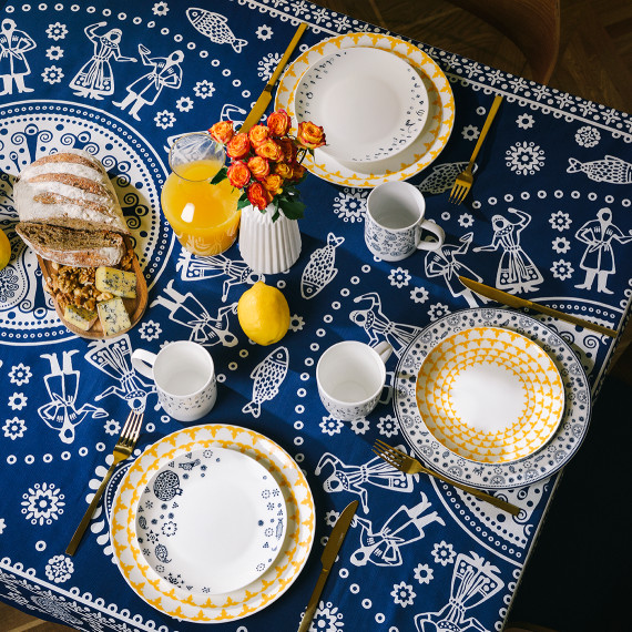 Tablecloth - Kala - Blue, Material: Cotton, Size: 280x140, 6 image
