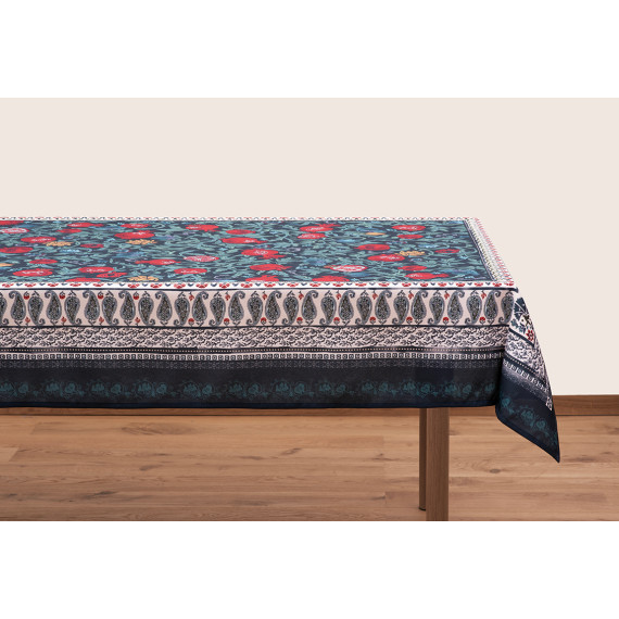 სუფრა - ბროწეულები - ლურჯი, Size: 140x140, მასალა: პოლიესტერი, 2 image