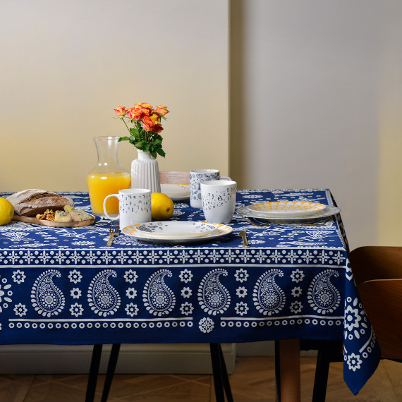 Tablecloth - Kala - Blue, Material: Cotton, Size: 280x140, 7 image