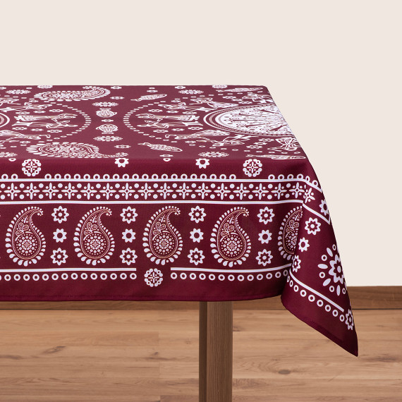Tablecloth - Kala - Red, ზომა: 210 x 140 სმ, Material: Polyester, 4 image