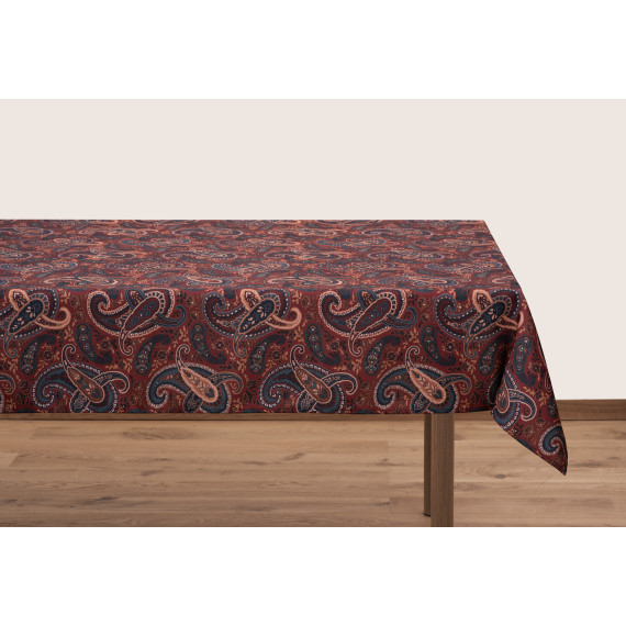 სუფრა - მანები - წითელი, ზომა: 210 x 140 სმ, აირჩიეთ მასალა: პოლიესტერი, 3 სურათი