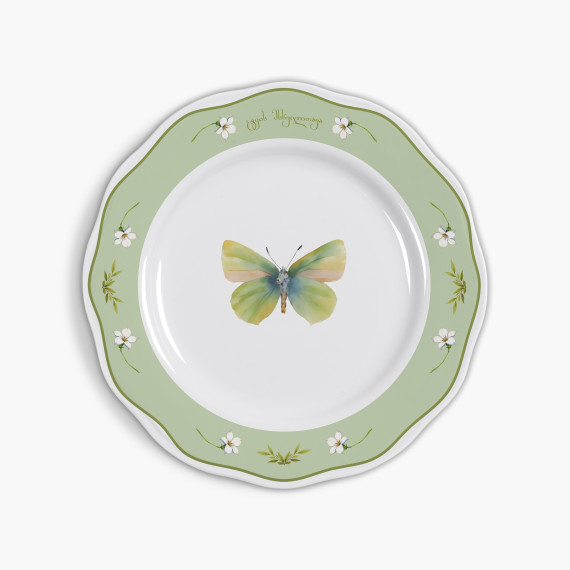 Plate - Highland Butterflies - 26 cm - 2pcs