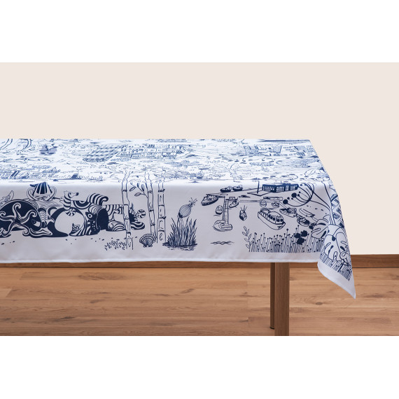 სუფრა - ბათუმი, აირჩიეთ მასალა: პოლიესტერი, ზომა: 210x140, 2 სურათი