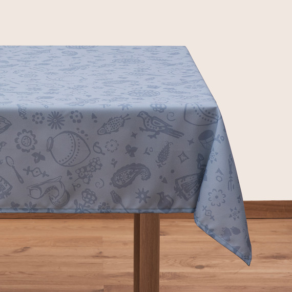 Tablecloth - Qimerioni - Grey, Size: 210x140, მასალა: პოლიესტერი