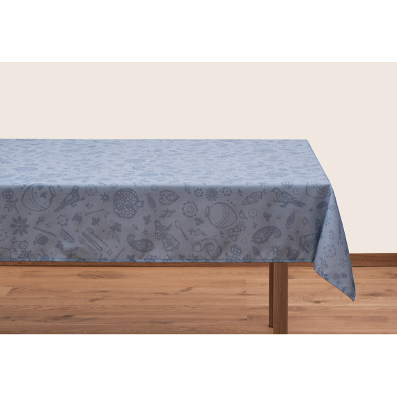 Tablecloth - Qimerioni - Grey, Size: 210x140, მასალა: პოლიესტერი, 2 image