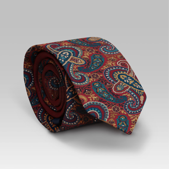 Tie - Red Paisley
