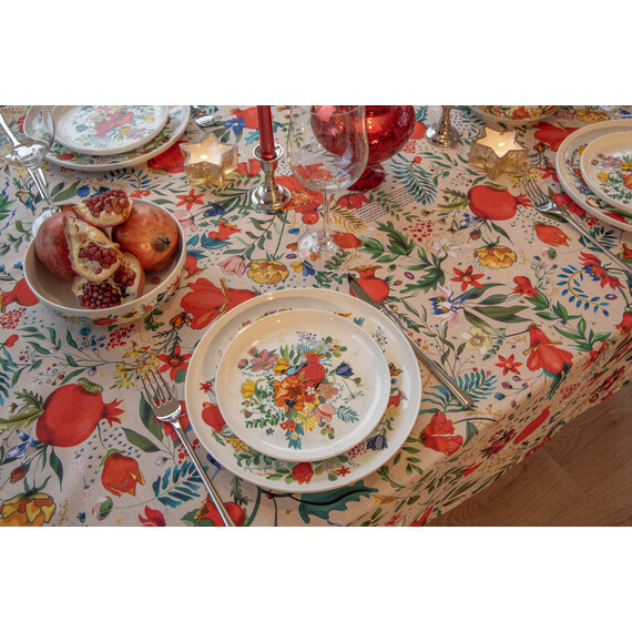 Plate - Pomegranates garden - 2pcs, Size : 19 cm, 10 image