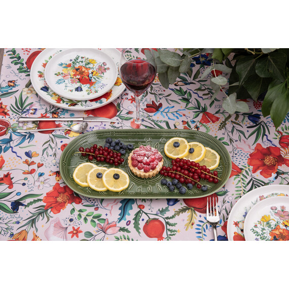 Tablecloth - Pomegranates garden - White, Material: Polyester, Size: 330x140, 3 image