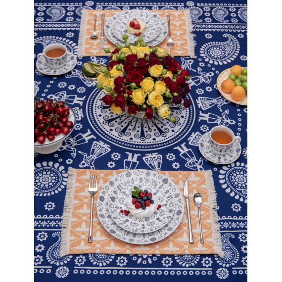 Tablecloth - Kala - Blue, Material: Polyester, Size: 140x140, 8 image