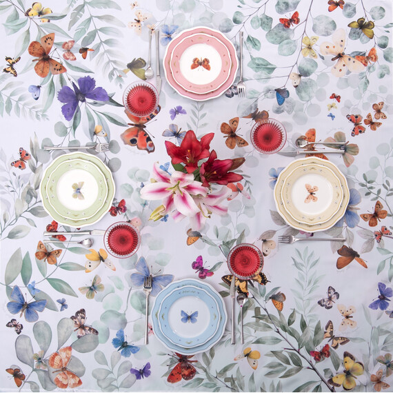 Plate - Meadow Butterflies - 26 cm - 2pcs, 6 image