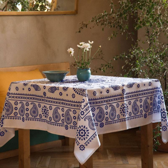 Tablecloth - Kala - White, ზომა: 140 x 140 სმ, Material: Polyester
