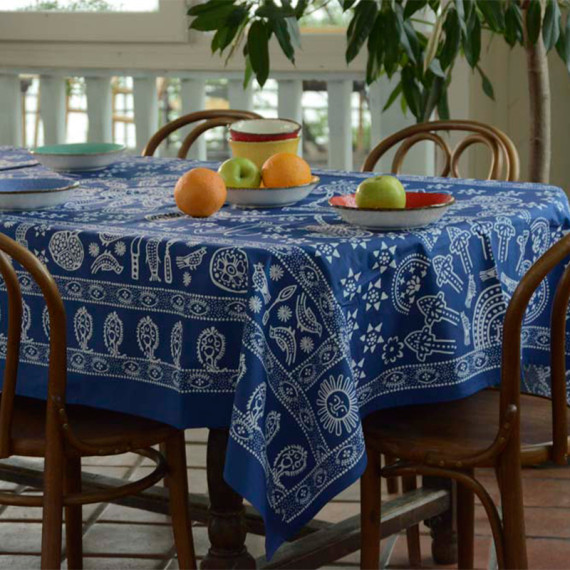 Tablecloth - Meidani - Blue - BlueTabla, ზომა: 210 x 140 სმ, Material: Polyester, 3 image