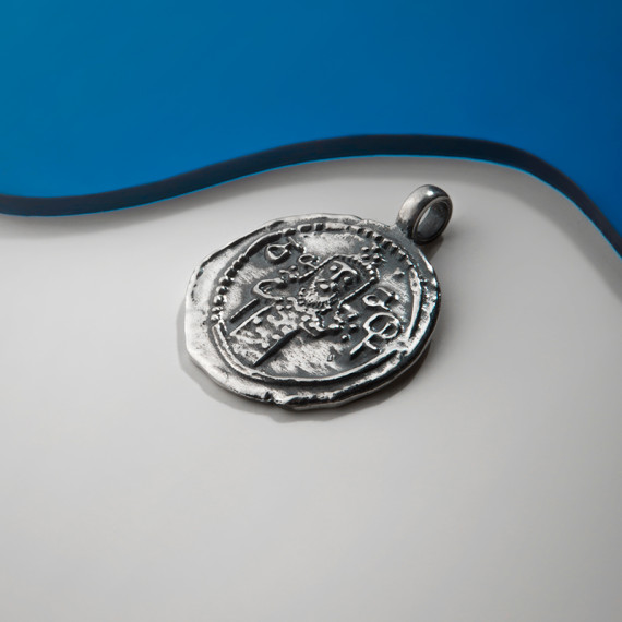 Silver Pendant - Davit Aghmashenebeli