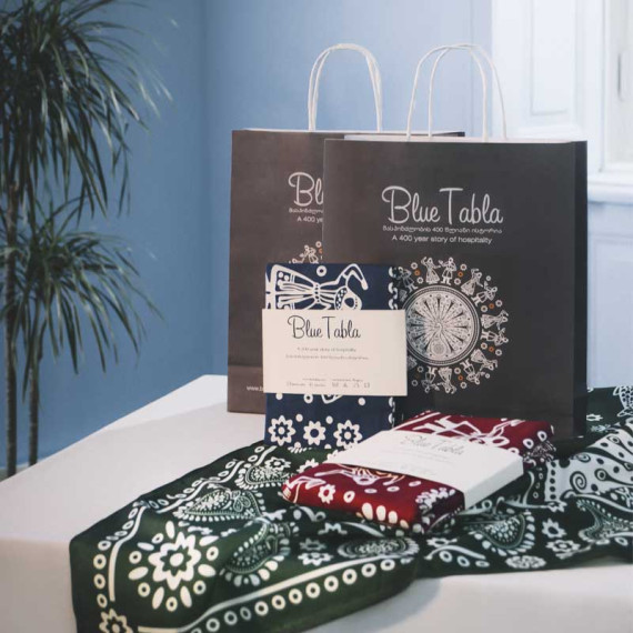 Runner - Tabla - Blue, ზომა: 150 x 50 სმ, Material: Cotton, 4 image