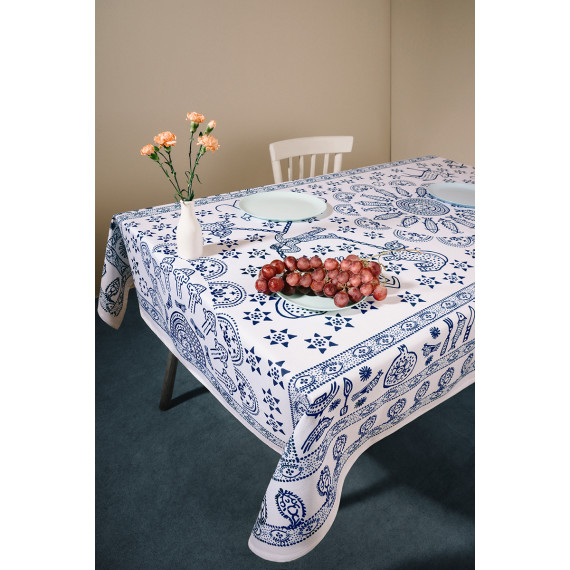 Tablecloth - Meidani - White - Polyester`, ზომა: 140 x 140 სმ, Material: Polyester, 3 image