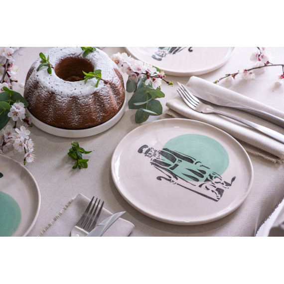 Plate - Pirosmani - Meezove - BlueTabla, 2 image Plate - Pirosmani - Meezove - BlueTabla, 2 image