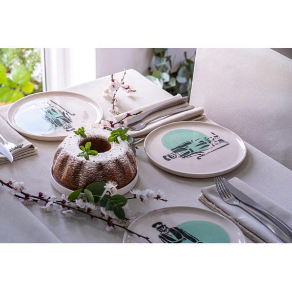 Plate - Pirosmani - Meezove - BlueTabla, 3 image Plate - Pirosmani - Meezove - BlueTabla, 3 image