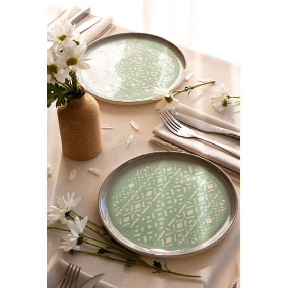 Plate - Carpet - Turquoise - BlueTabla, 4 image