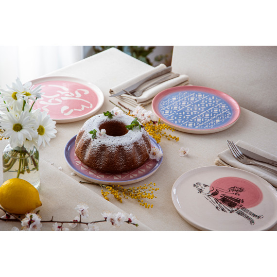 Plate - Anbani - Pink - BlueTabla, 4 image